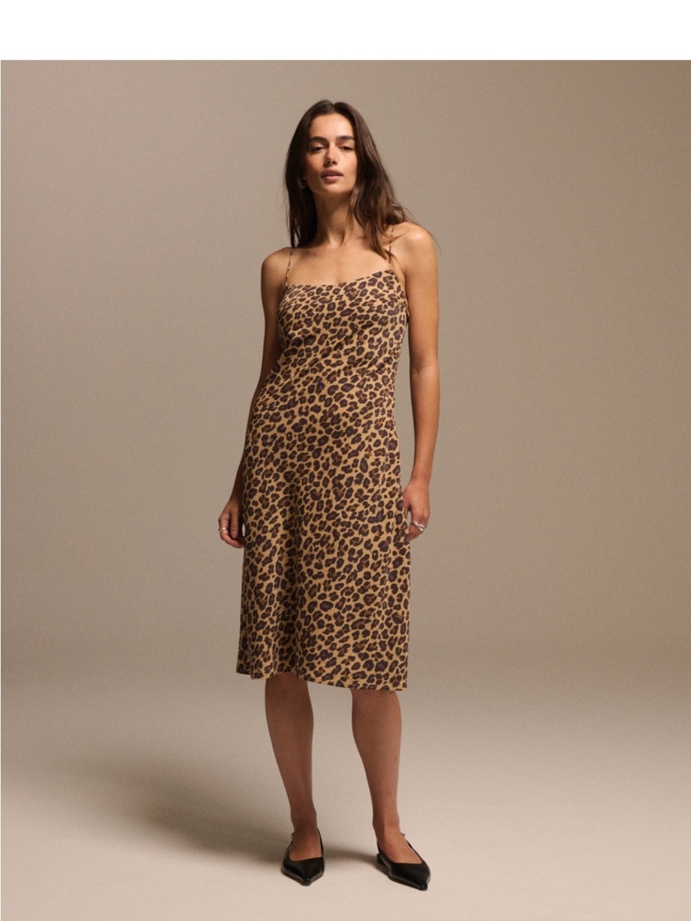Abercrombie Slip Leopard Midi Dress